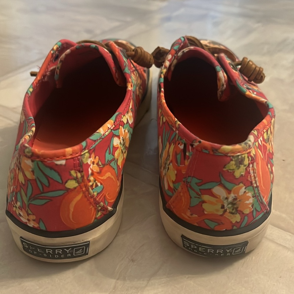 Pink floral Sperry - Picture 3 of 8